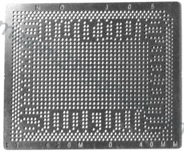 трафарет прямого нагрева CPU I7-620