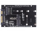 переходник Mini PCI-E M.2 NGFF & mSATA SSD To SATA Adapter 