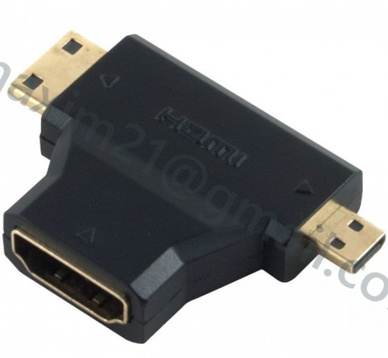 Адаптер переходник HDMI to mini HDMI and micro HDMI 