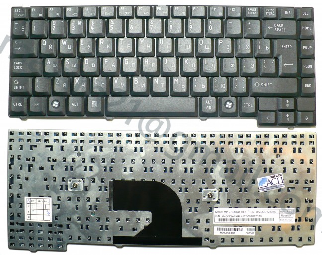 Клавиатура Toshiba L40 черная 